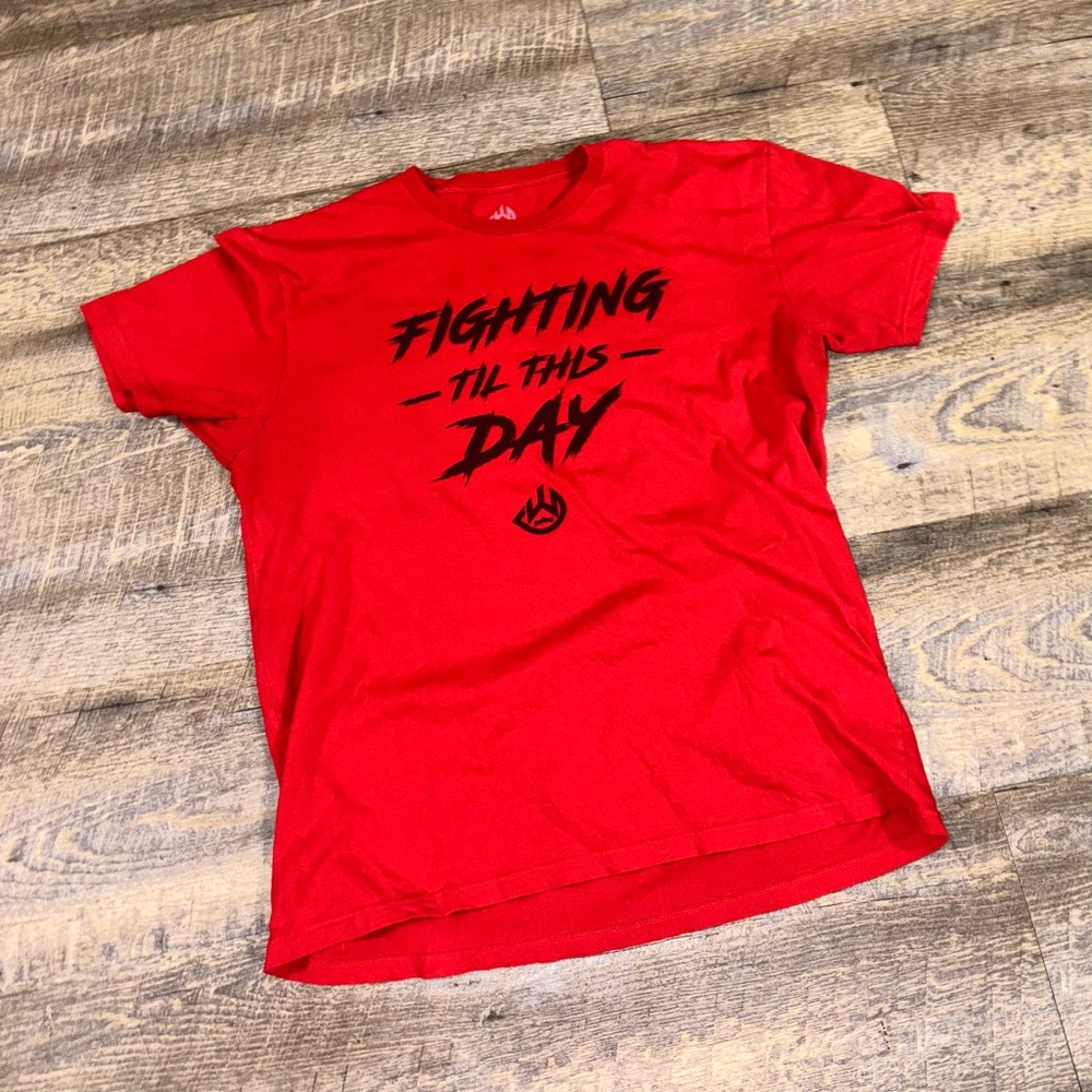 Deontay Wilder Fighting Til This Day Size XL Tee Boxing Bomb Squad T-Shirt